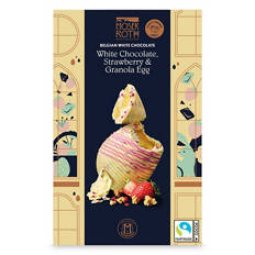 White Ripple Egg with Mango & Passion Fruit Crunch