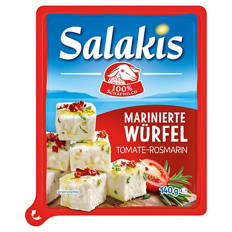 Salakis Marinierte Würfel 140 g, Tomate-Rosmarin