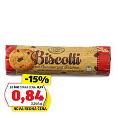 Italijanski polnozrnati keksi, z ovsenimi kosmiči in sadjem