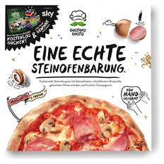 Pizza Gustavo Gusto 460 g, Prosciutto-Funghi