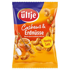 Nuss Mix 150 - 200 g, Cashews und Erdnüsse, Honig und Salz