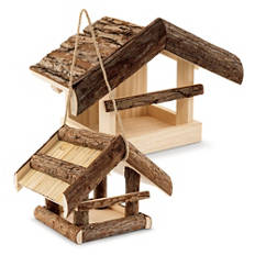 Mangeoire pour oiseaux en bois