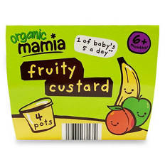 Organic Fruity Custard Pots 4 Pack