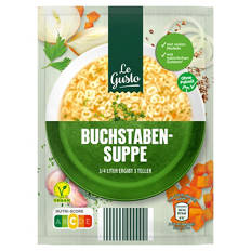 Beutelsuppe 750 ml, Buchstabensuppe