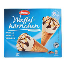 Waffelhörnchen, Vanille