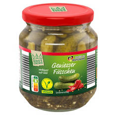 Genießerfässchen Gurken 300 g, Chili