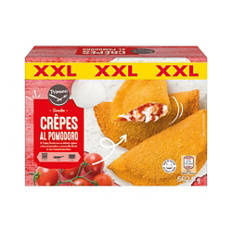 Crêpes pomodoro e mozzarella