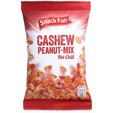 Mélange de cajou et cacahuète, piment fort