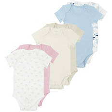 Baby Bodies, Floral gemustert, Pink, Gr. 62/68