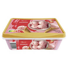 Eisschale 1 l, Erdbeere