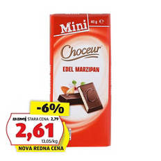 Mini čokoladice, marcipan