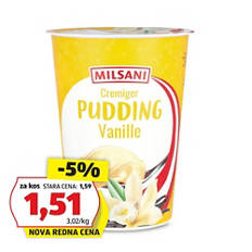 Puding, vanilija