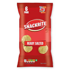 Ready Salted Crisps 6 Pack
