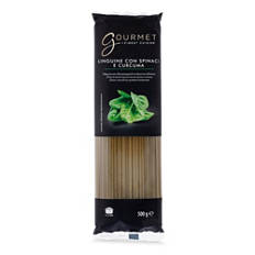 Aromatische Linguine, Spinat und Kurkuma