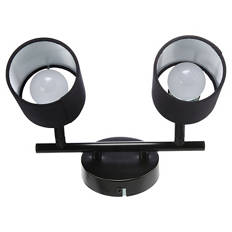 Deckenspots, Korpus Schwarz, Schirm Schwarz