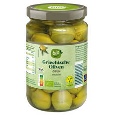 Bio-Oliven entsteint 180 g, Grün