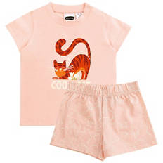 Kinder Pyjama Kurz, Mädchen, Rosa, 86/92