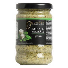 Pesto, spinaci e feta