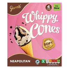 Neopolitan Whippy Cones 4 Pack