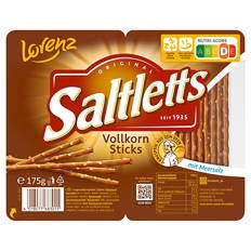 Saltletts Sticks 175 g, Vollkorn