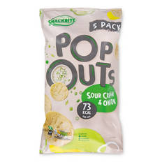 Sour Cream & Onion Flavour Popouts Crisps 5 Pack