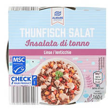 Insalate di tonno, lenticchie