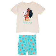 Kinder Sommer-Set, Vaiana, Creme/Türkis, 98/104