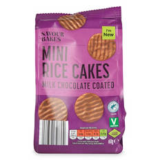 Milk Chocolate Mini Coated Rice Cakes