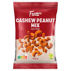Cashew-Erdnuss-Mix 200 g, Hot Chili