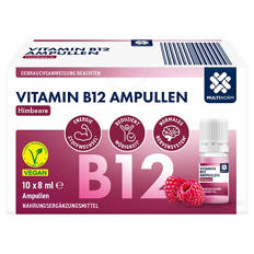 Vitamin B12 Ampullen 10 x 8 ml, Himbeere