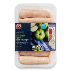 Bramley Apple Pork Sausages 6 Pack