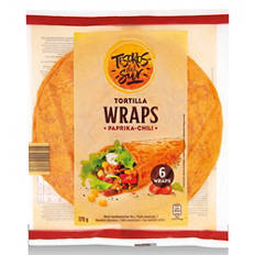 Tortilla wraps, chilis, 6 darab