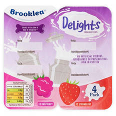 Delights Strawberry & Raspberry Big Pot Fromage Frais 4 Pack