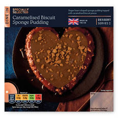 Caramelised Biscuit Heart Sponge