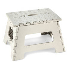 Sgabello pieghevole, grigio caldo 2C