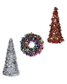 Tinsel Wreath Trees