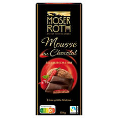 Schokolade "Mousse au Chocolat" 150 g, Sauerkirsch-Chili