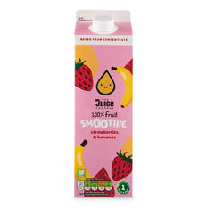 100% Fruit Strawberries & Bananas Smoothie