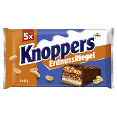 Knoppers Riegel 200 g, Erdnuss