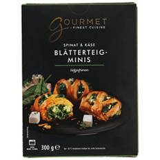 Blätterteig-Minis, Spinat & Käse