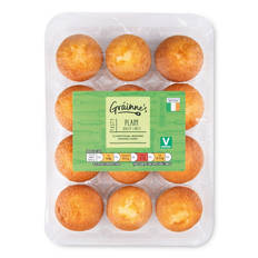 Plain Queen Cakes 12 Pack