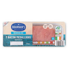 Unsmoked Bacon Medallions 50% Less Fat 7 Pack