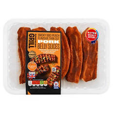 Peach BBQ Flavoured Thin Cut Pork Belly