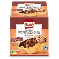 Waffelschalen 125 g, Schokolade