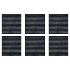 Teppichfliesen 6er-Packung, Strukturiert