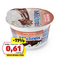 Mlečni riž, čokolada