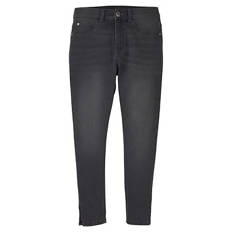 Damen Jeggings Cropped, Grau, 36