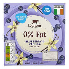 0% Fat Blueberry & Vanilla Irish Yogurt