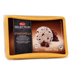 Vaschetta di gelato, stracciatella