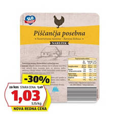 Piščančja posebna salama narezek